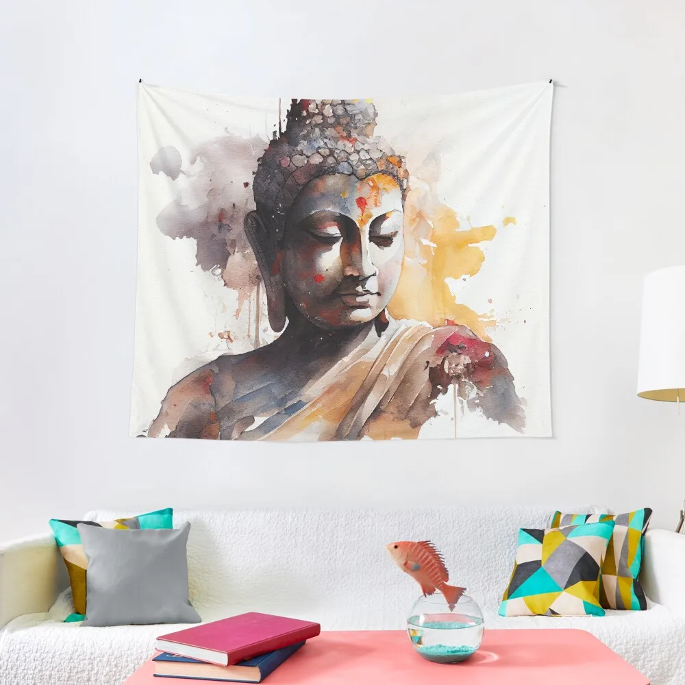 

Watercolor Buddha #3 Tapestry Home Supplies Home Decor Accessories Decoration Pictures Room Wall Home Decorating Tapestry