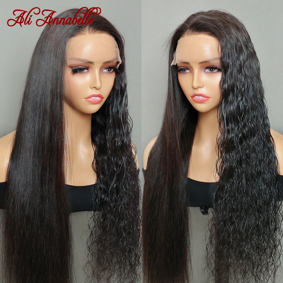 Water Curly Human Hair Wigs 5x5 Lace Closure Wig Glueless Lace Front Human Hair Wigs for Women Wet And Wavy Curly