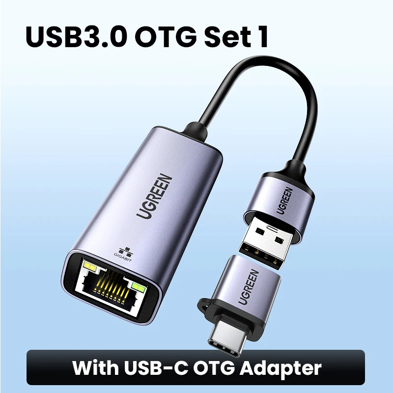 UGREEN High-Speed USB to Ethernet Adapter with Gigabit Connectivity