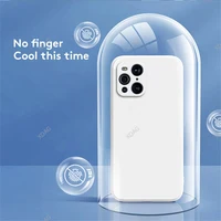 Soft Phone Case for OPPO FindX3 Find X3 Pro X3Pro 5G PEDM00 Contracted Pure Color Liquid Silicone Shockproof Original Back Cover 2