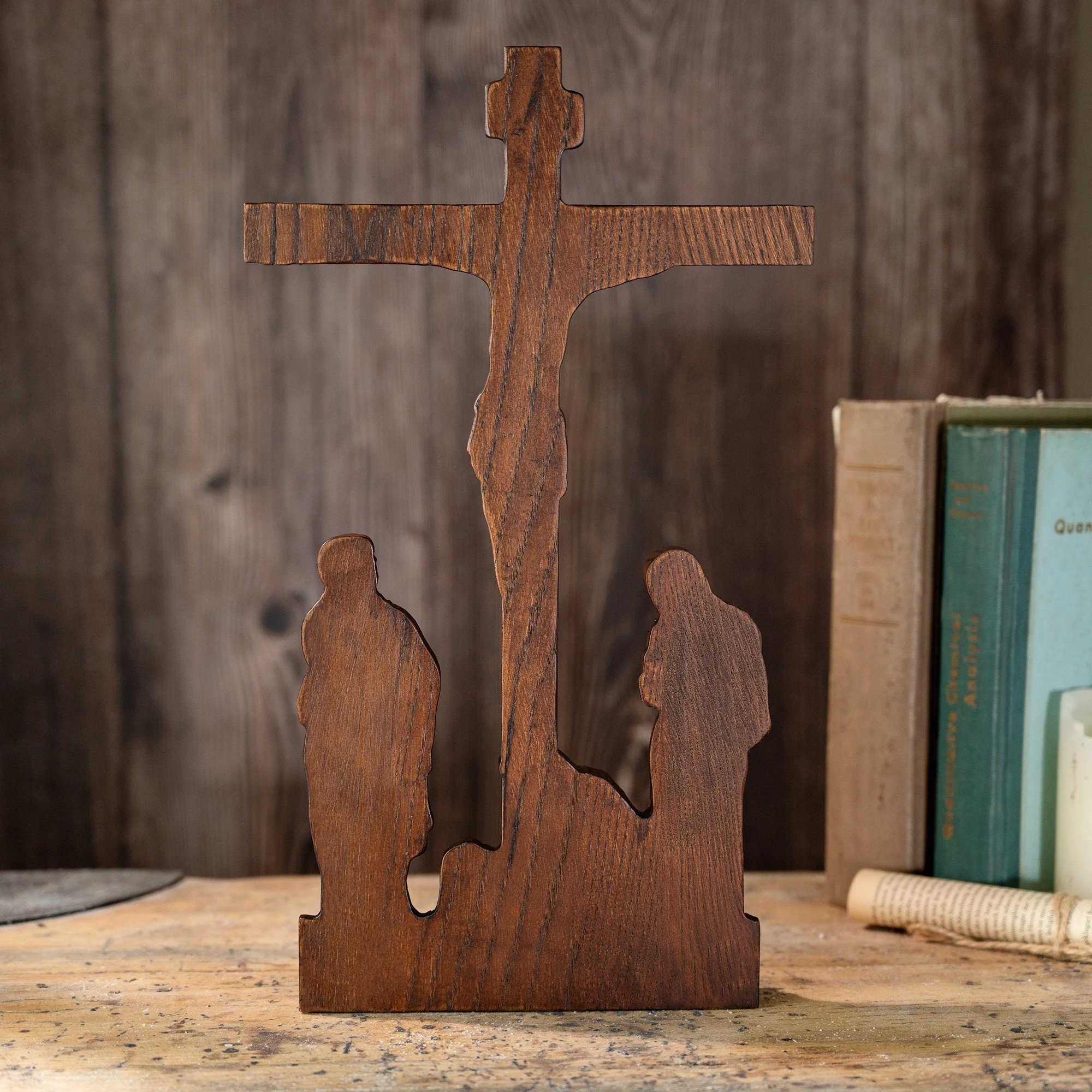 Catholic Jesus crucifixion scene ornaments for home decoration church religious statues