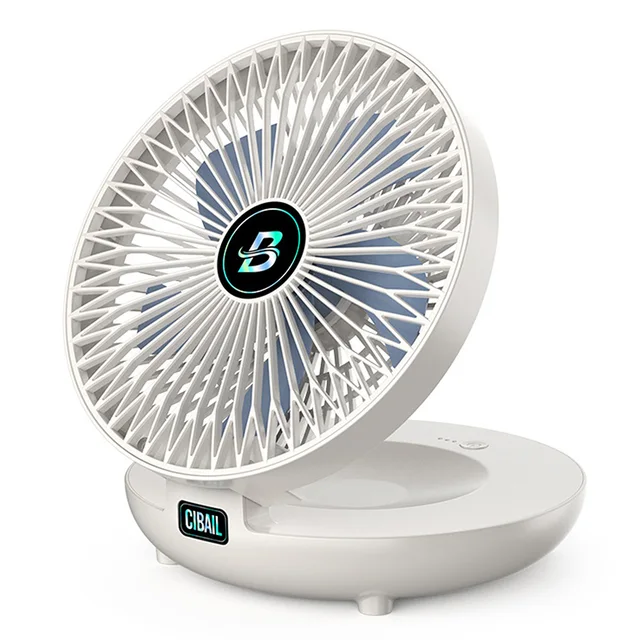 WallMounted Desktop Fan TypeC Charging Portable Table Fans 3 Speeds