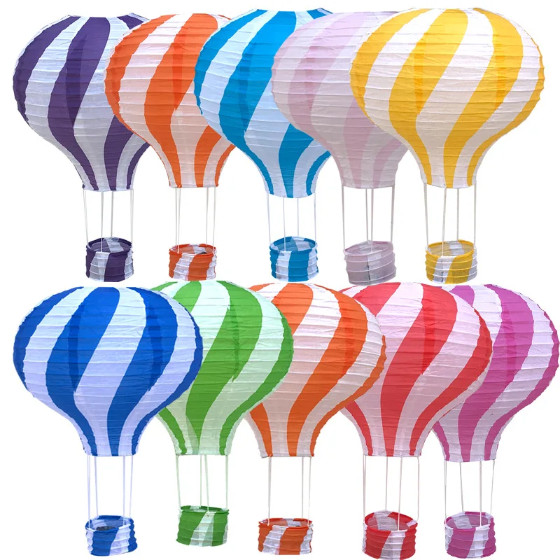 Description Picture 3 of item1pc Christmas Lantern 30cm/40cm Folding Hot Air Balloon Paper Lanterns  Wedding Birthday Christmas Party Home Hanging Decorative