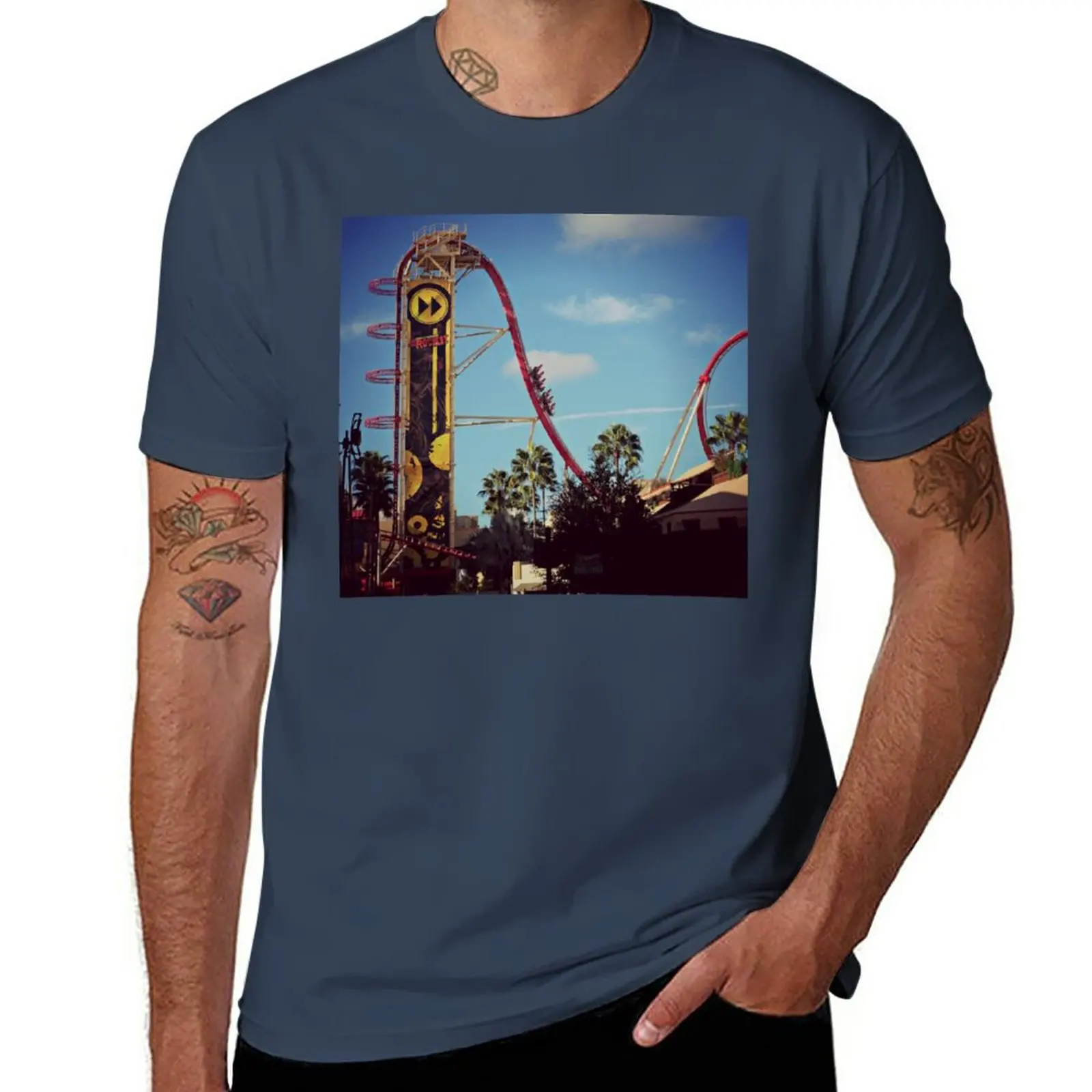 Rip Ride Rockit T-Shirt Summer Clothes Funnys Kawaii Clothes Heavyweights Magliette Pesanti Per Uomo
