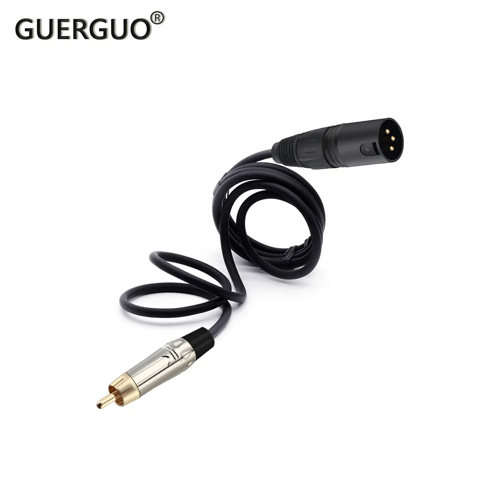 

Guerguo RCA Connector High Quality Jack Male to XLR Male Cable OFC AUX Audio Cable Balanced Shielded For Amplifier Mixer