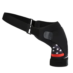 Enhanced Shoulder Brace for Pain Relief and Support - Unisex Adjustable Sleeve Wrap (Black camouflage)