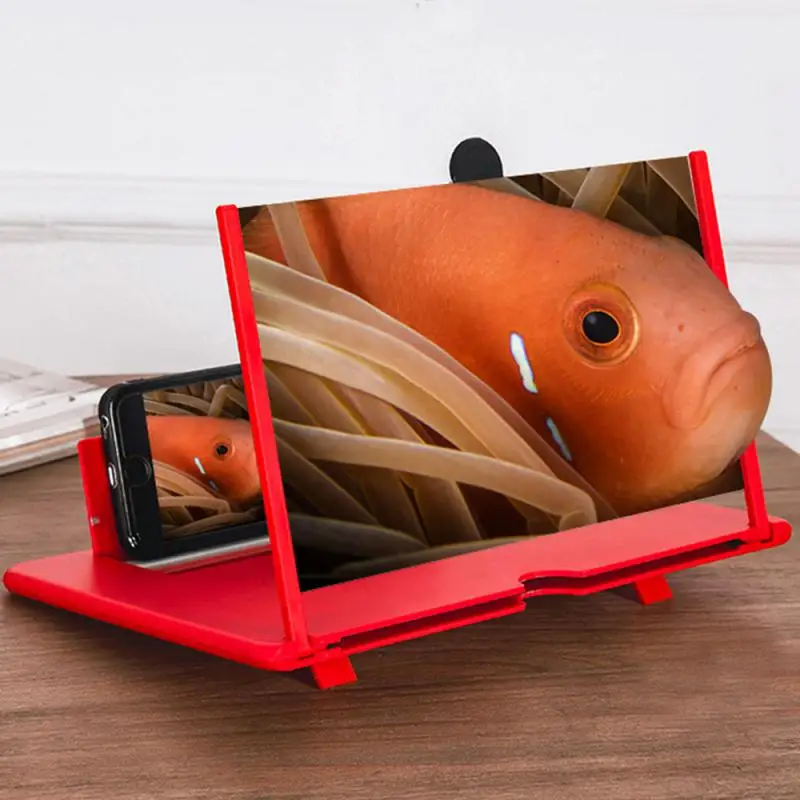 3D Mobile Phone Screen Magnifier, Movie Video Stand Amplificador, Suporte do telefone do desktop, Novo, Atacado