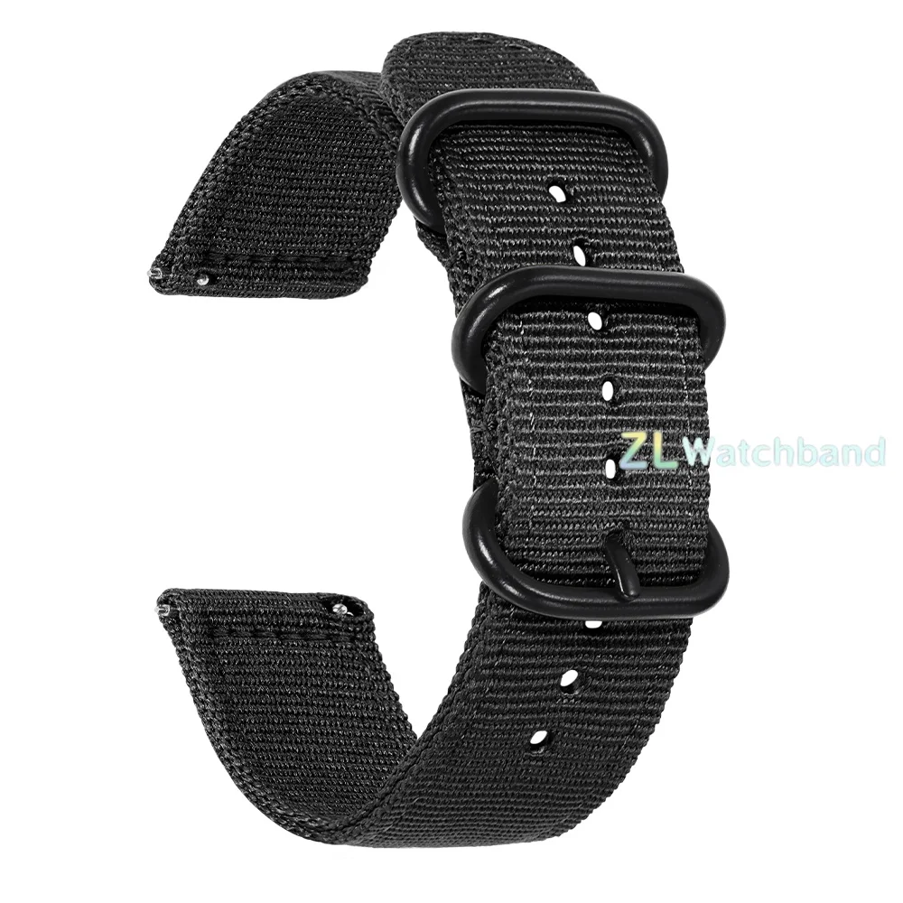 Universal Woven Nylon Quick Release Watch Strap - Versatile Fabric Wristband Accessory