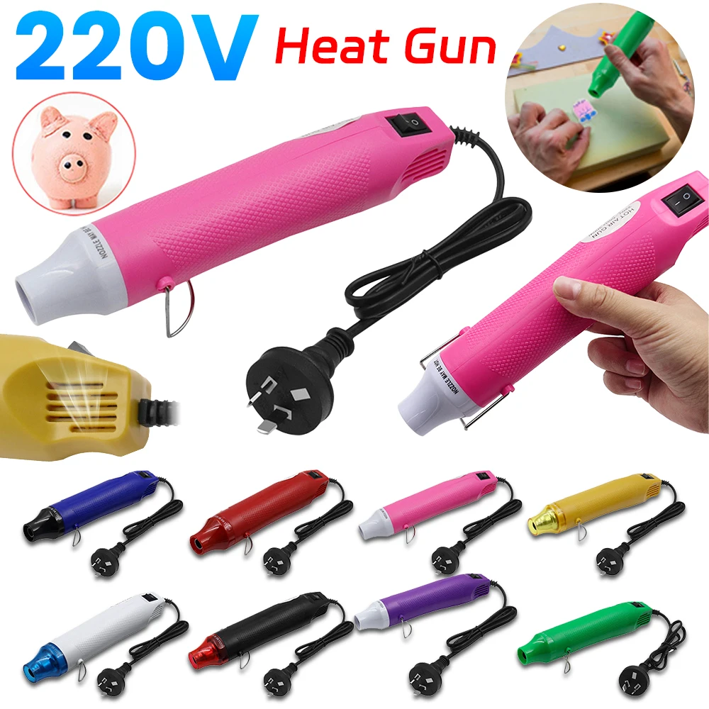300W Electric Mini Handheld Heat Gun 1m Long Cable AU Plug 220V Tiny Hot Air Gun Kit For DIY Shrink Tubing Rubber Stamp