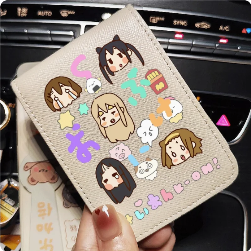Anime K-ON！ Akiyama Mio Tainaka Ritsu Cartoon Fashion Wallets PU Purse Card Holder Money Bag Gift B362 Cosplay