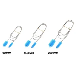 Flexible Double-Ended Aquarium Pipe Cleaning Brush 90/155/200cm, Nylon Water Filter Hose Cleaner - 200mm (SKY BLUE)