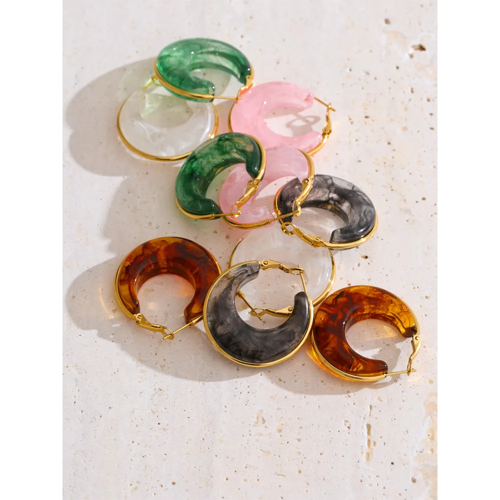 Yhpup Chunky Hoop Earrings