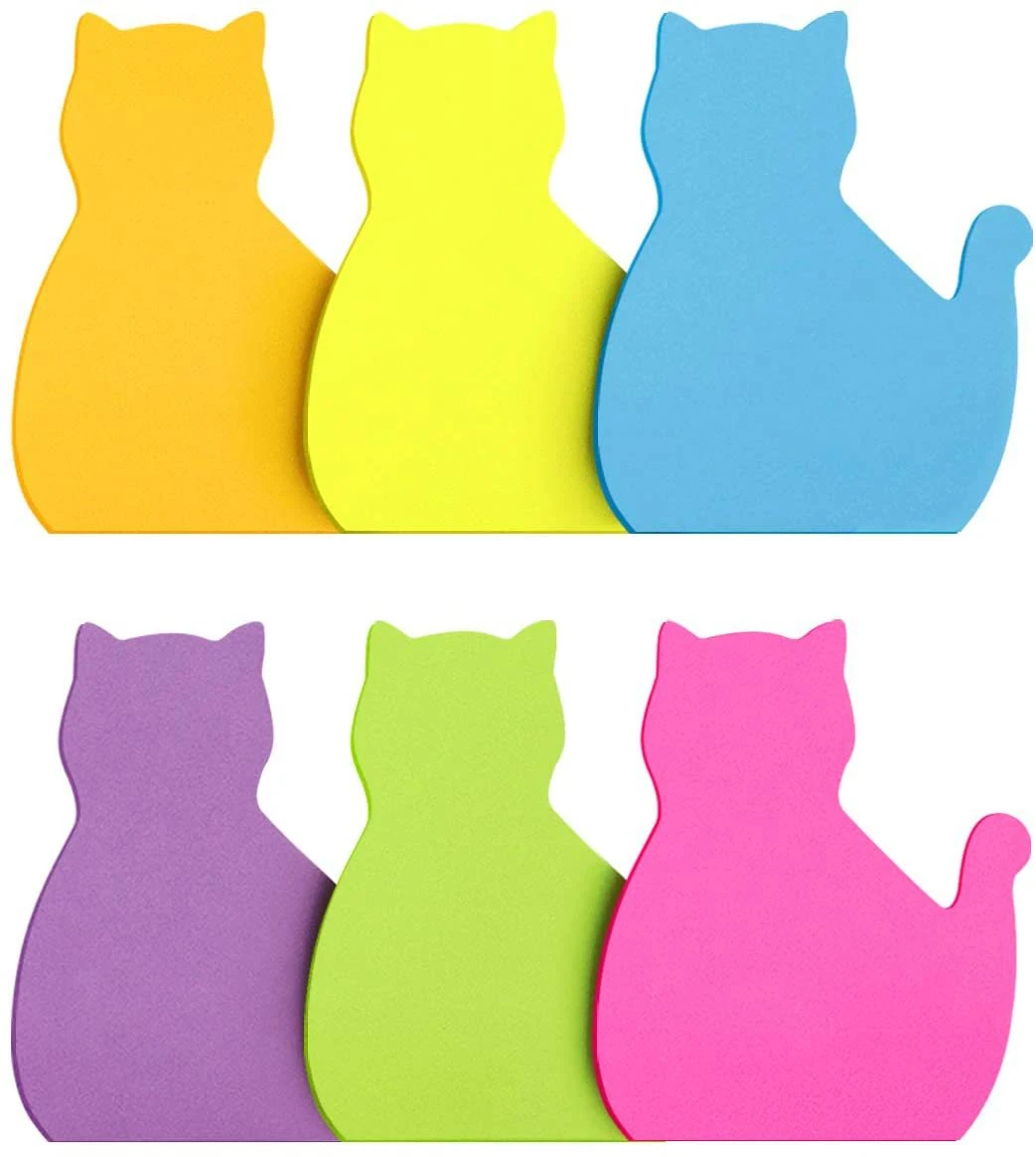 Cat Sticky Notes Memo Paper Cat Stationery Sticky School Stationery