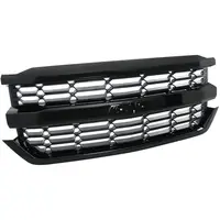 Chevrolet Silverado 1500 2016-2018 Front Bumper Upper Grille Grill 84602489 (Black) 1