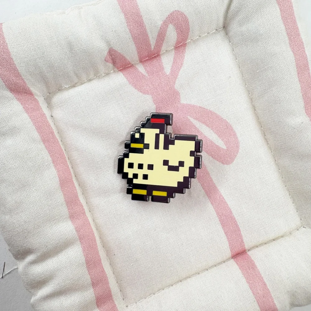 Stardew Valley Pixel Chicken Farm Animal Enamel Pin Kawaii Badge Game Peripheral Gamer Gift Collections – Detail 4
