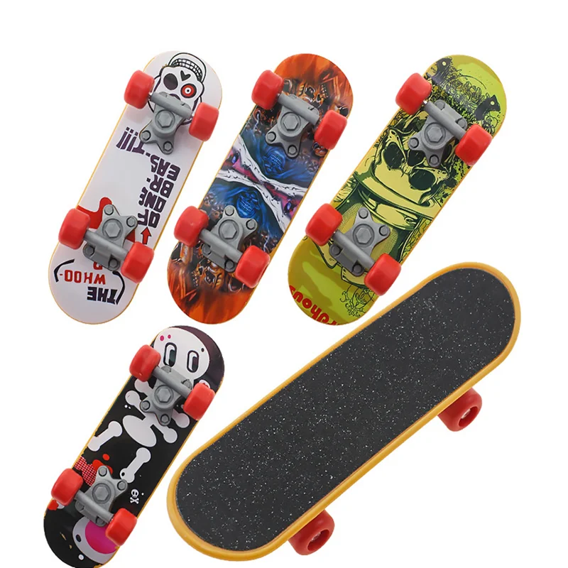 Mini Finger Scooter Alloy Bracket Props Children's Plastic Toys Fingertip Sports Finger Skateboards Boards Skate Truck Toy