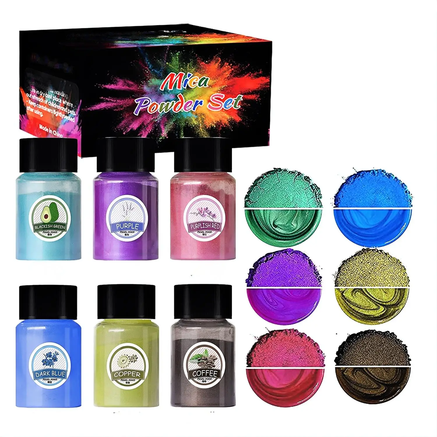 Pearl Resin Pigment Set 6