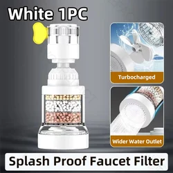 Advanced Universal 360° Rotating Faucet Water Filter Attachment (White)