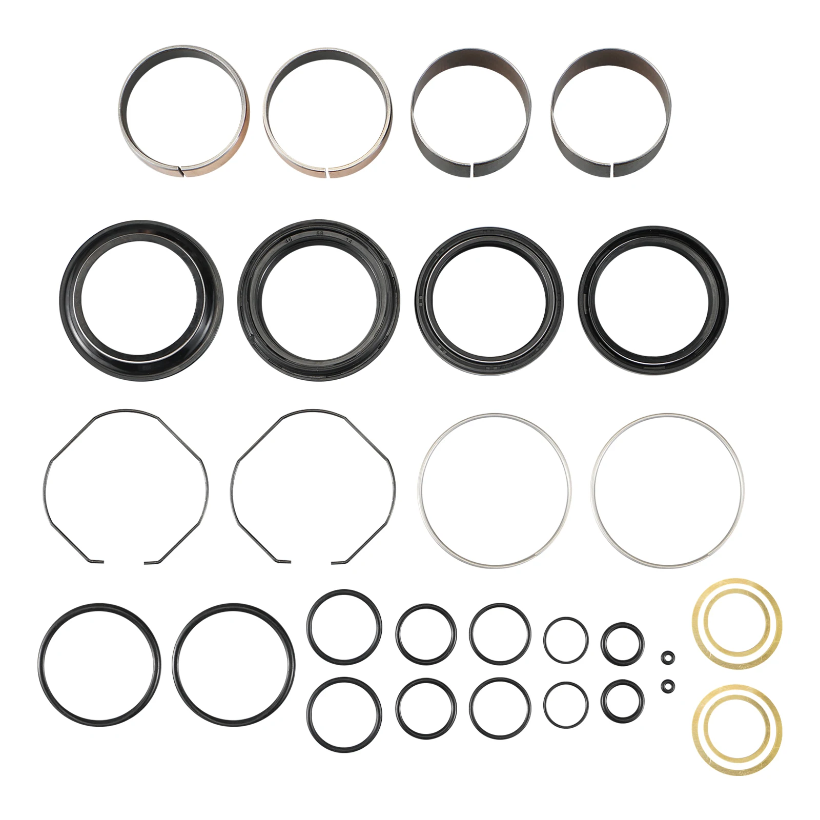 Fork Oil Seals Rebuild Dust Seals Fork Slider Bushings For Yamaha YZ125 YZ250 1996-2003 YZ250F WR250F 2001-2003 YZ450F WR450F 03