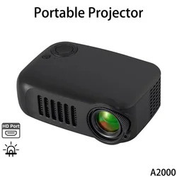 A2000 Portable Projector Home Theater 3D LED Smartphone TV Laser Beamer Mini Projector for Full HD 1080P Video Cinema Projector
