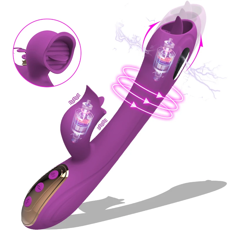 Shock Licking Electric Dildo Vibrators Clitoral G Spot Tongue Stimulator Sucking l Masturbator Femal Fema_voghion.com