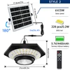 Solar Shed Light Solar Pendant Light Indoor Outdoor 228/180 LED 1000LM 5 Modes with Remote Control for Barn Gazebo Garage 3