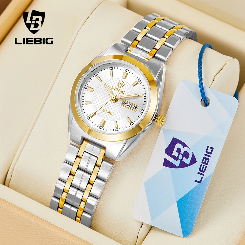 LIEBIG Luxury Stainless Steel Watches Men Fashion Watch Time Date