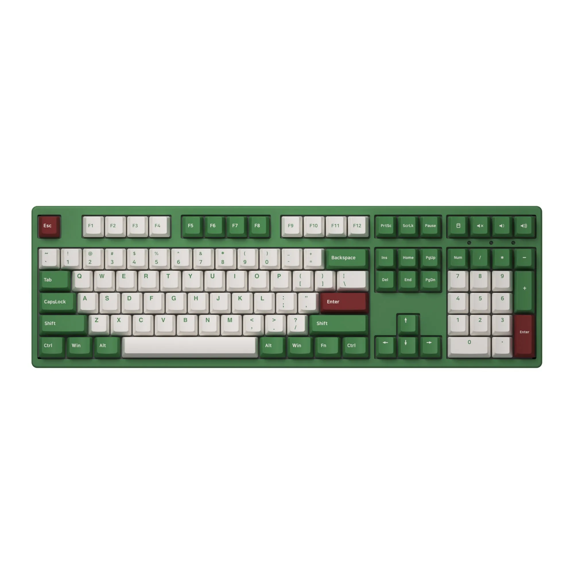 

Akko 3108 DS Matcha Red Bean Full-Size Mechanical Gaming Keyboard Wired 108-key with OEM Profile PBT Double-Shot Keycaps