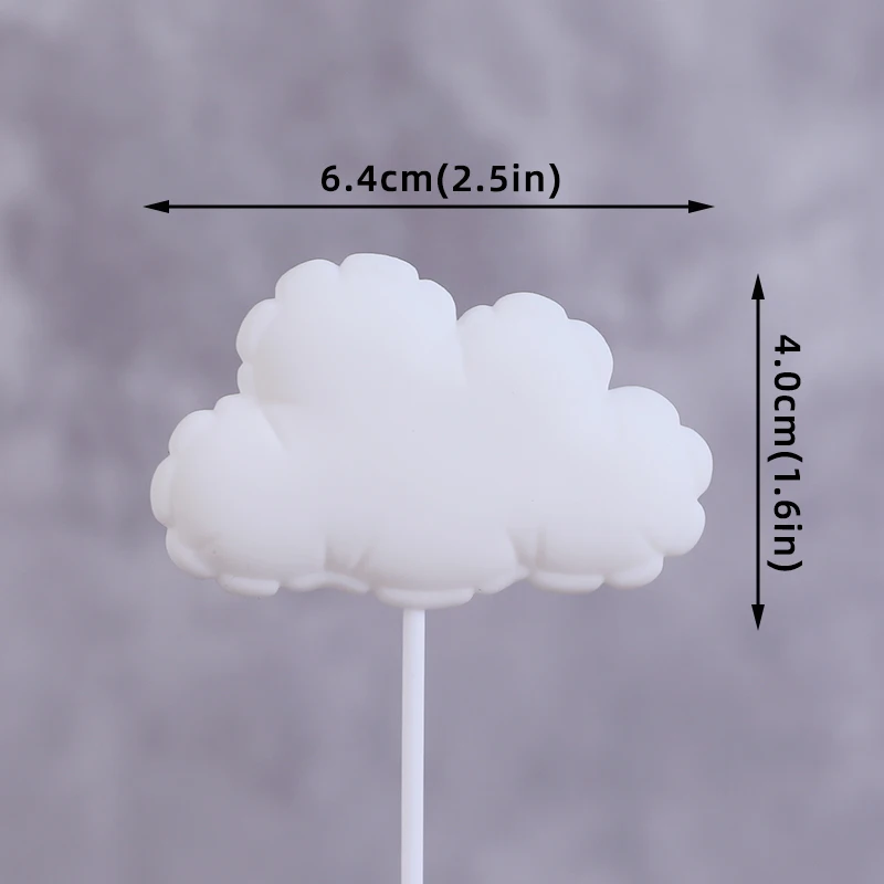 Baby Taarttopper Set - Beer, Regenboog, Wolk & Ster Decoraties