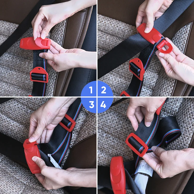 Car Seat Belt Adjustment Retainer Adjustable Protection Scratch Retainer Seat Belt Buckle Car Interior Accessories seat belt adjuster car seat belt accessory