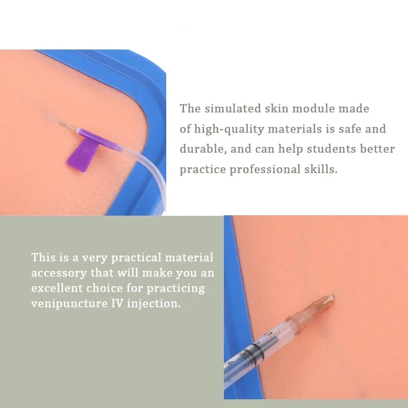 Skin venipuncture injection training surgical training kit silicone pad model Venous Blood Drawing Practice Model