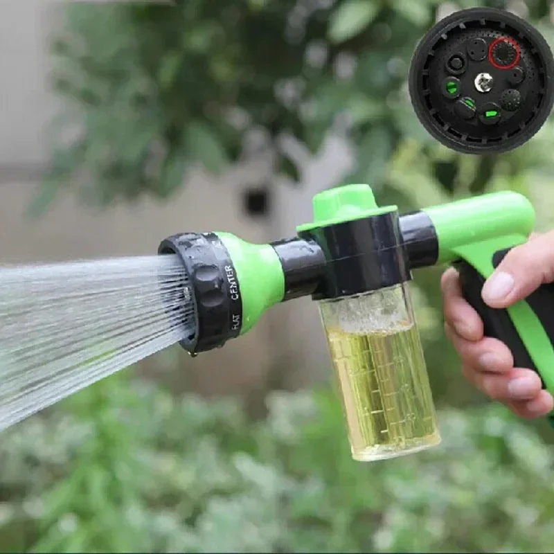 8in1 Portable Auto Foam Lance Water Gun High Pressure Nozzle Car Washer Sprayer Cleaning Tool Automobile Car Accessories 1/3PCS