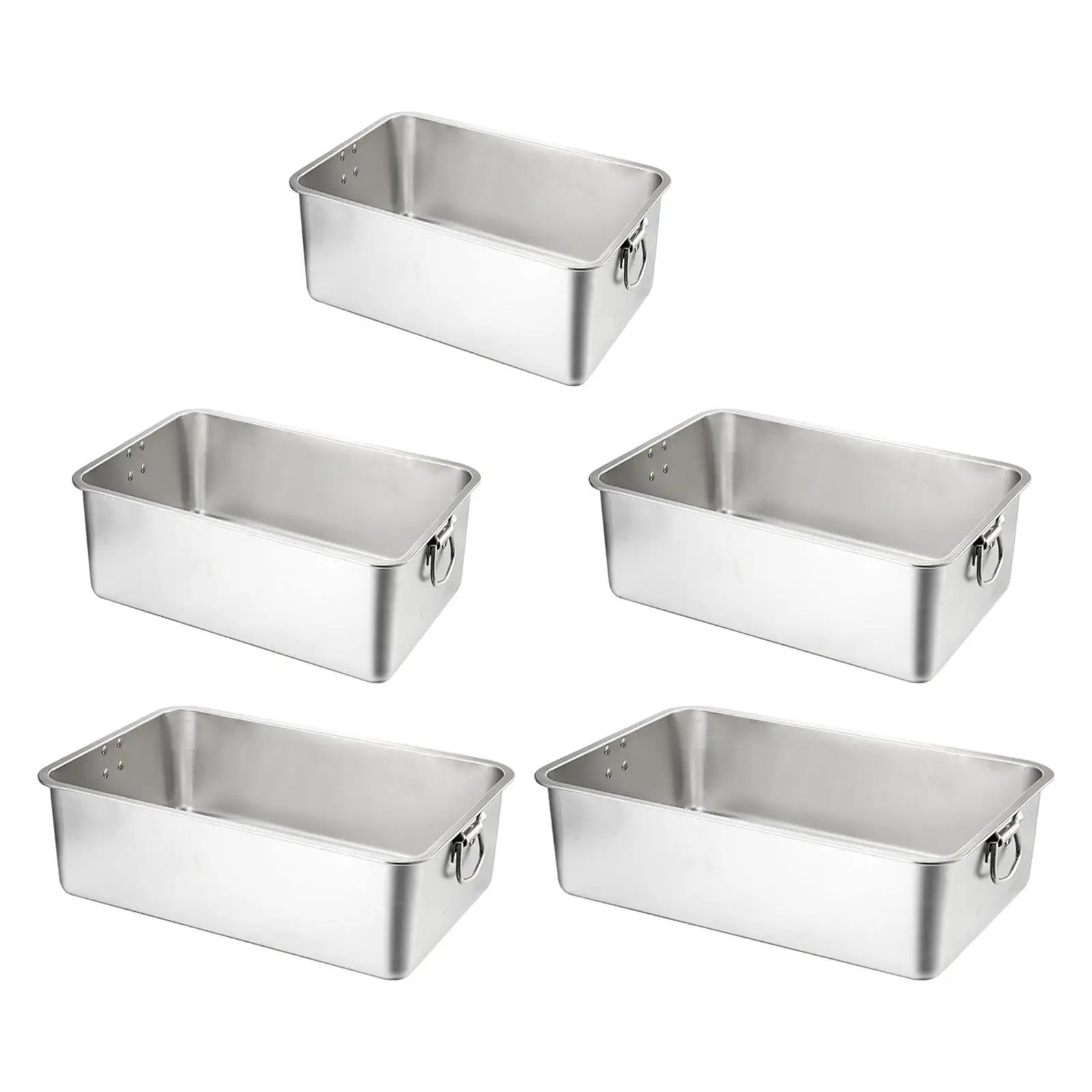 Stainless Steel Litter Box Catering Food Pan High Side High Sided Litter Pan
