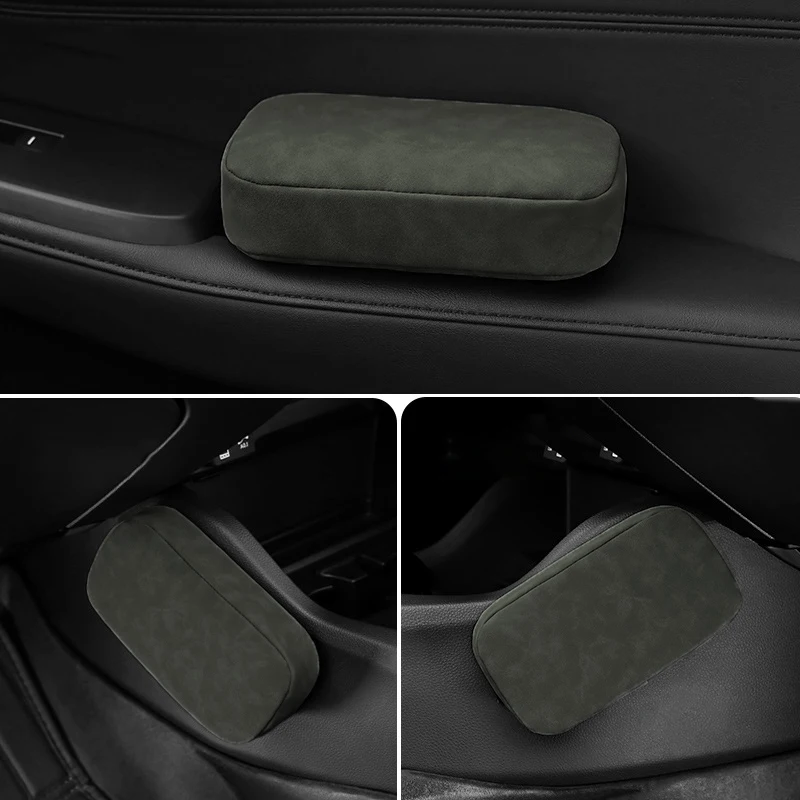 편안한 운전용 차량 무릎 패드 자동차 지지 쿠션 탄성 메모리 폼 스웨이드 다리 패드 도어 팔걸이 팔꿈치 패드 자동차 액세서리