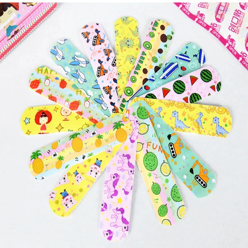 240/180/60/10pcs Cartoon Band Aid Waterproof Curitas Wound Plaster For Children Skin Dressing Tape First Aid Adhesive Bandages
