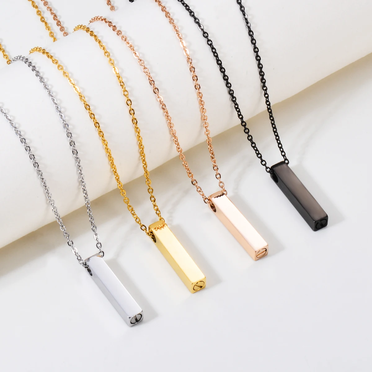 Urne de crémation à barre cubique verticale, texte personnalisé en acier inoxydable, géométrie, pour souvenir de cendres commémoratives, bijoux, collier pendentif 1 Urne de crémation à barre cubique verticale, texte personnalisé en acier inoxydable, géométrie, pour souvenir de cendres commémoratives, bijoux, collier pendentif 1