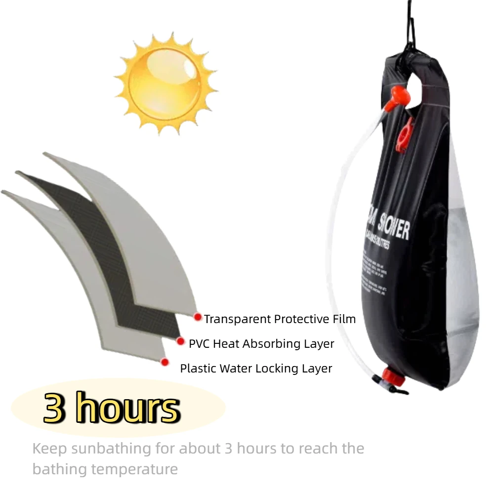 20L Portable Camping Shower Bag 5