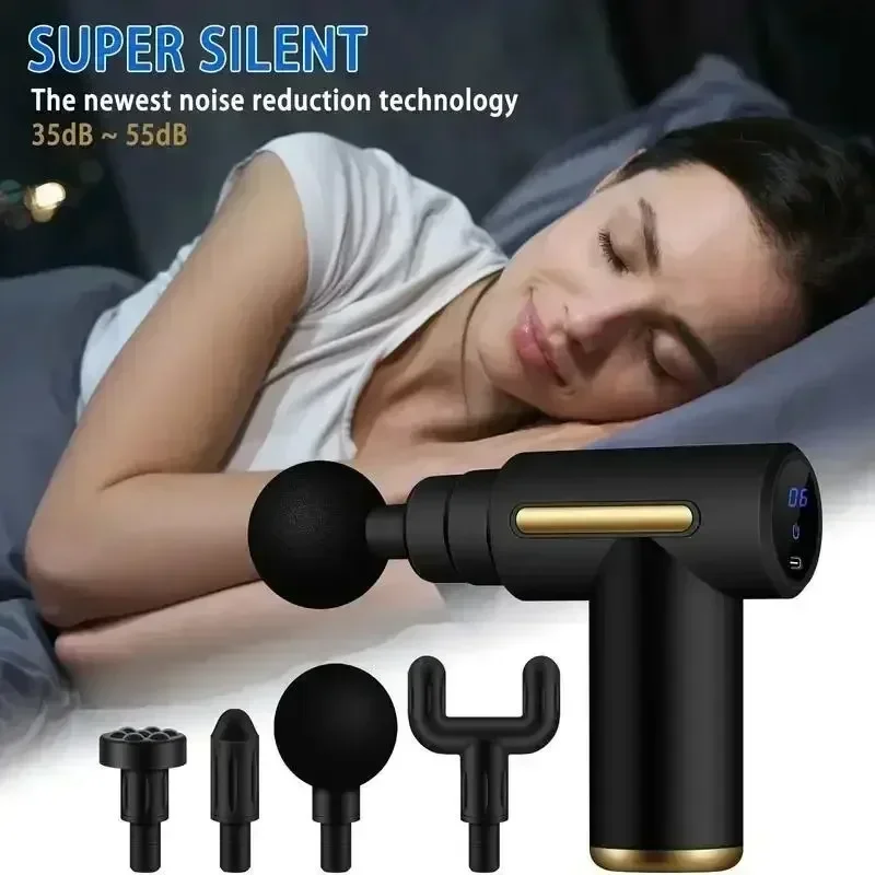 USB Mini Massage Gun Fascia Machine Muscle Relaxation Vibrating Gun Rod Massage Fitness Equipment Neck Grab Fascia Gun_voghion.com