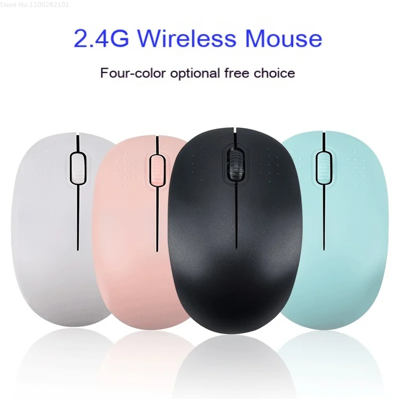 2.4G Wireless Mouse Pink Cute Small Portable Wireless Office Mouse 1600dpi for Laptops and Desktops Raton Inhalambrico Fashion A gaming mouse for laptop Mice