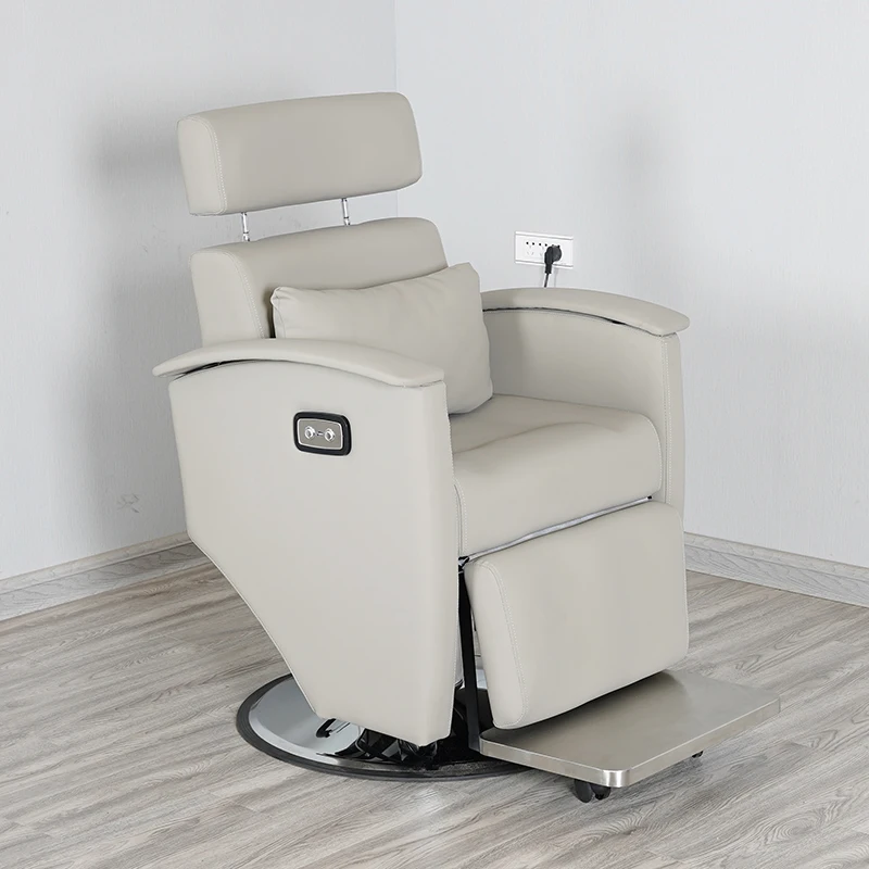 

Chair Barber Shop Electric Recliner Beauty Salon Head Therapy Lowered And Lifted Taburetes Con Ruedas Salon Equipment Furniture
