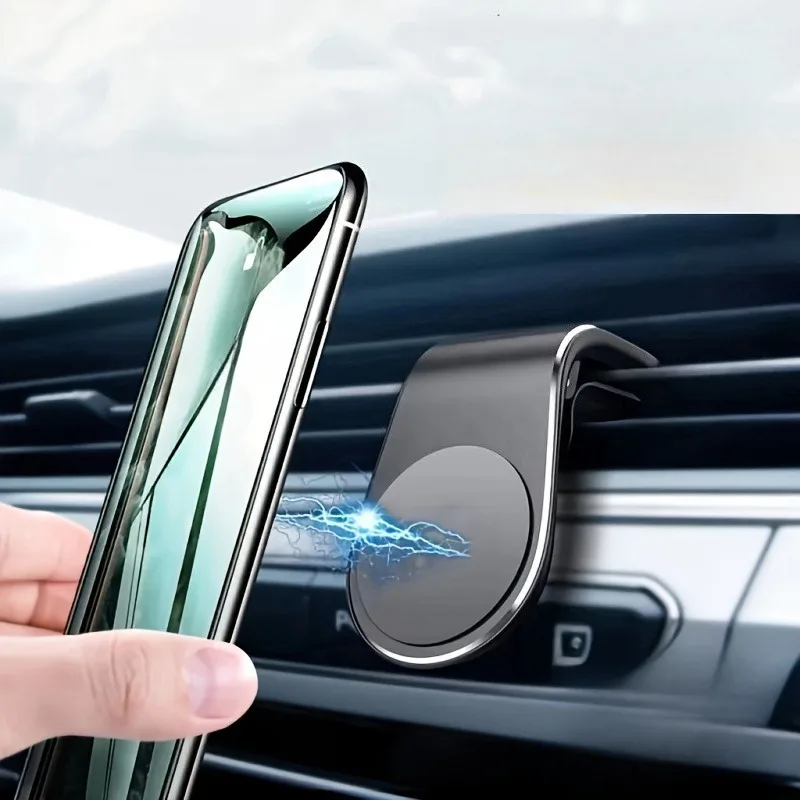 Universal 360° Rotating Magnetic Car Phone Holder with Air Vent Clip