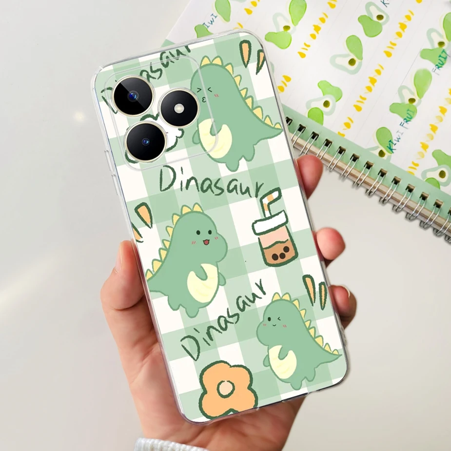 Stylish Painted Clear Silicone Phone Case - Soft Protective Cover