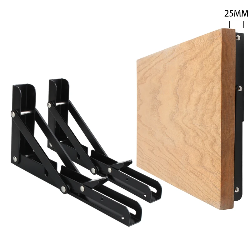 Wall Montado Triângulo Bracket Suporte de Ângulo Dobrável Suporte de Mesa Heavy Hardware Suporte Móveis 620 Pcs Ajustável