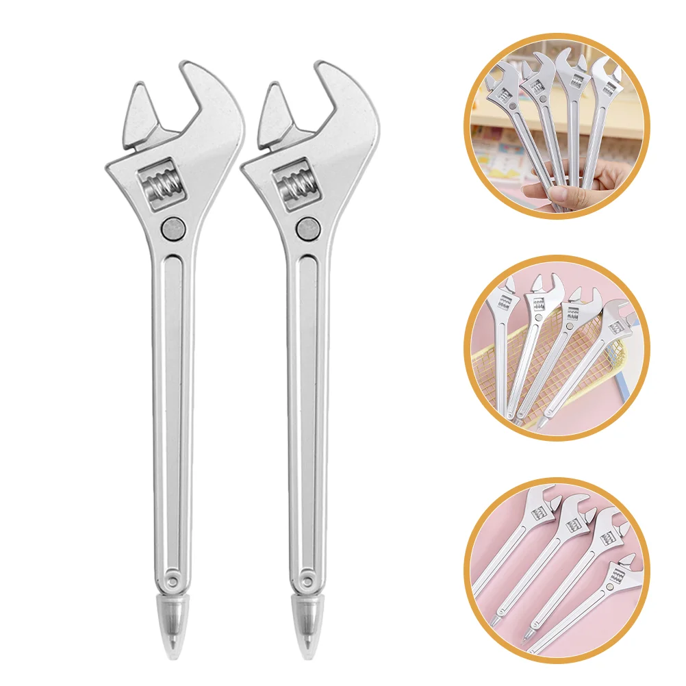

6 Pcs Cute Gel Pen Pens Ballpoint Blue Ink Wrench-shaped Creative Students Portable Decorate
