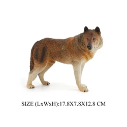 Realistic Wild Animal Action Figures Toy Set (Big Size Wolf -1)