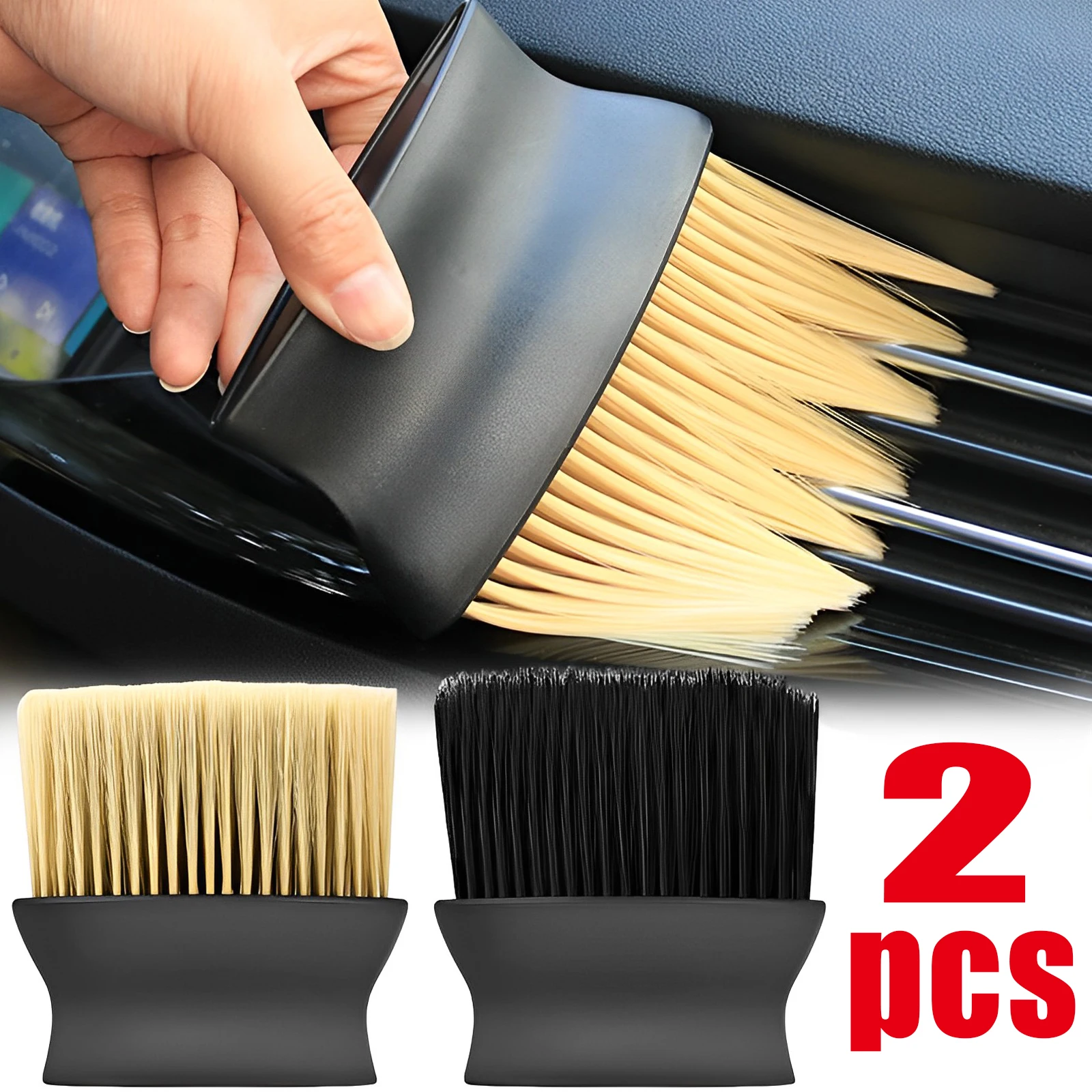 Dust Removal Brush Car Interior Cleaning Soft Brush Instrument