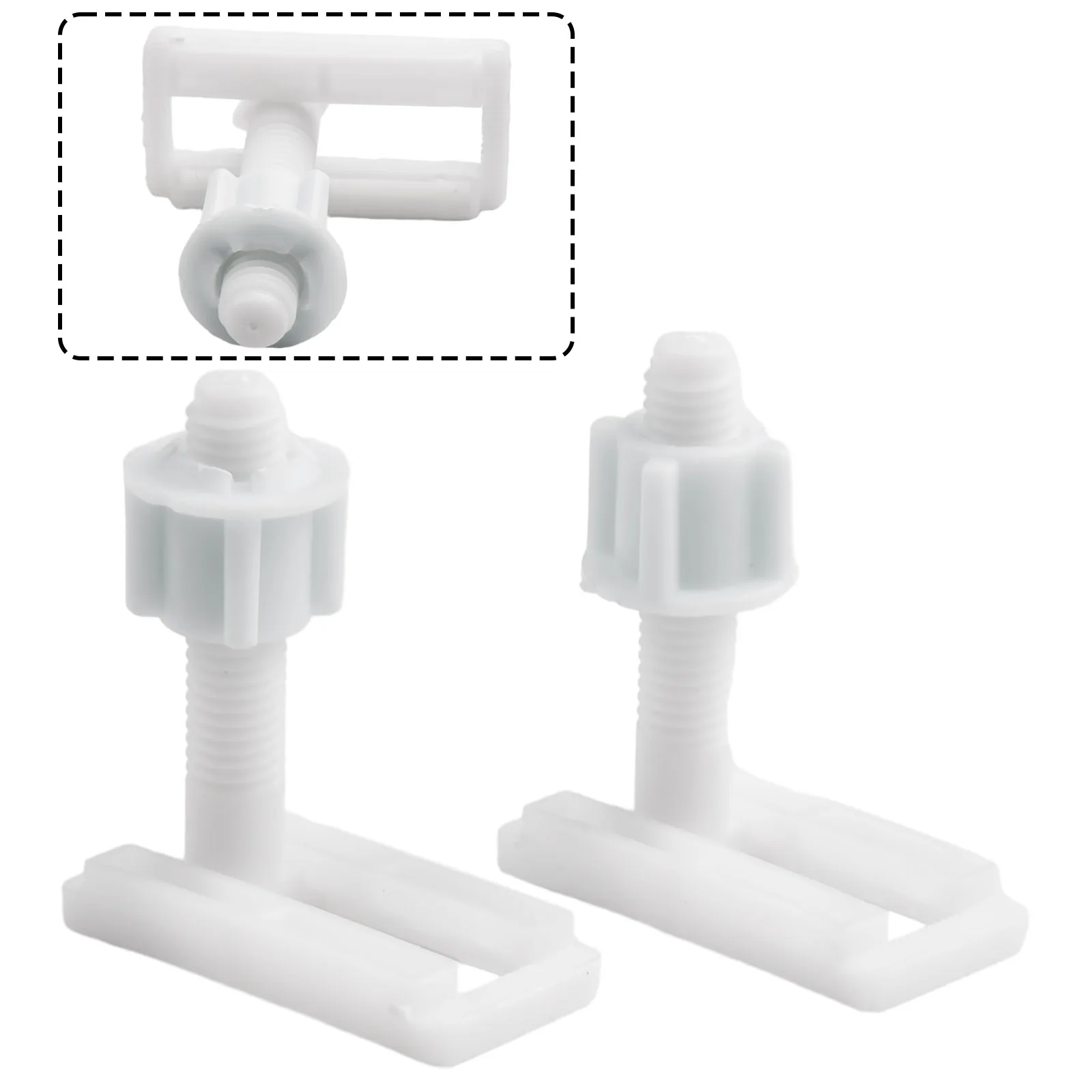 2 Sets Toilet Seat Hinge Bolts Screw Fixing Fitting Kit Toilet Seat Repair Accessories Universal