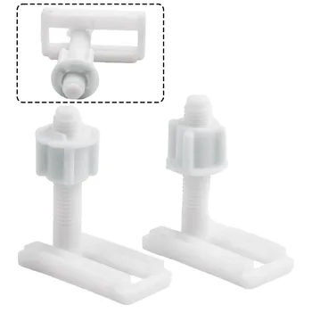 2 Set Bulloni cerniera sedile WC Kit di montaggio per fissaggio viti Bulloni di riparazione sedile WC Viti di montaggio Rondelle Accessori universali