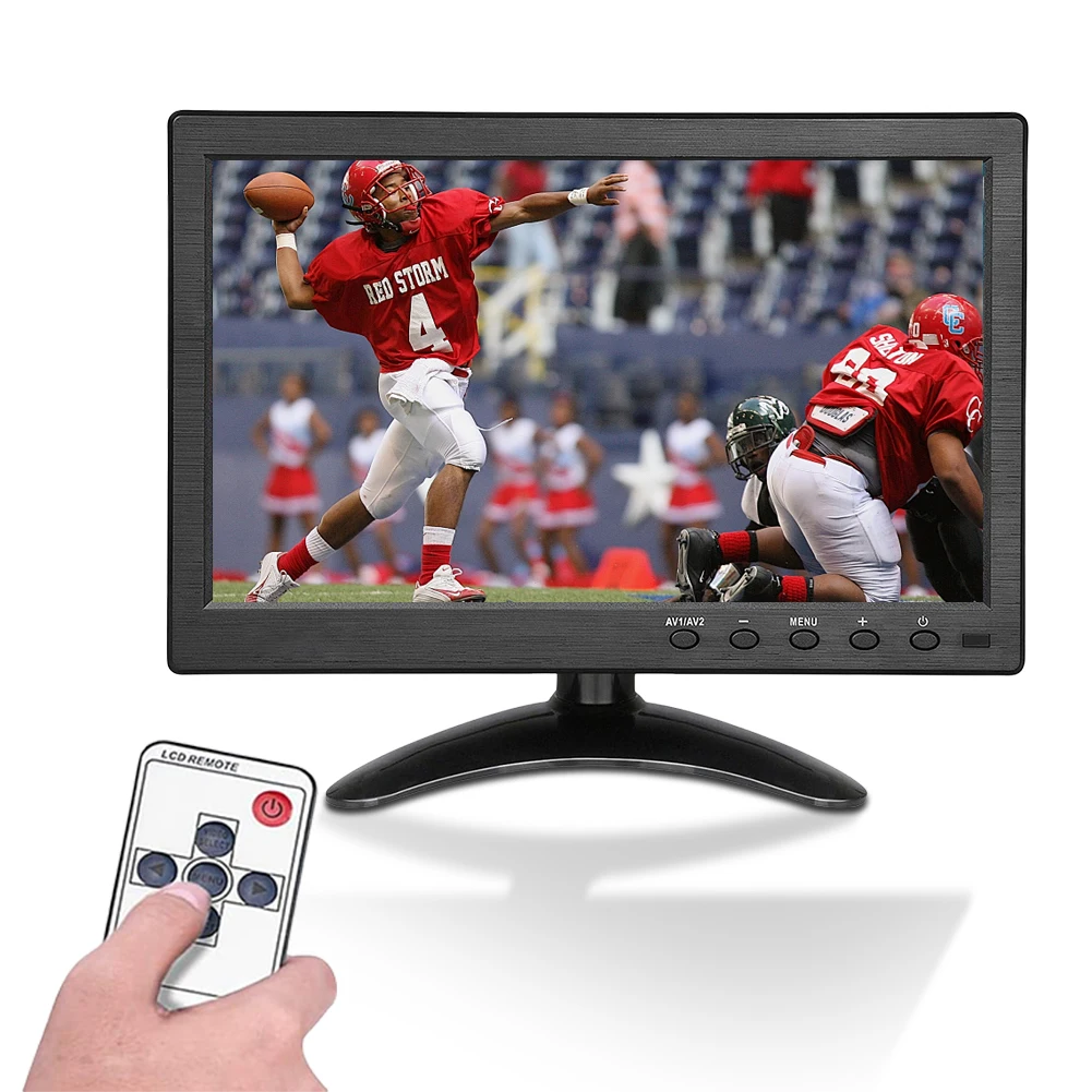 HDMI 호환 모니터, AV VGA 입력, 휴대용 HD 컬러 비디오 화면, BNC USB 소형 IPS 자동차 모니터, HDMI 호환, 10.1 인치
