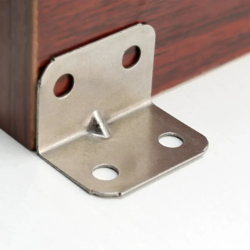 L-Shaped Corner Brackets 10/20pcs Corner Braces Drawer Shelf Wall Bracket Fixing Right Angle Corners Brace Furniture Hardware